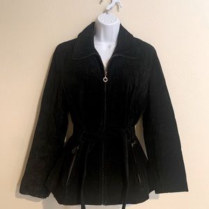 Suede Belted Jacket